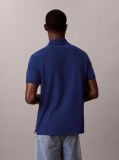 Albastru Tricou Polo Din Bumbac Piqué  Barbati