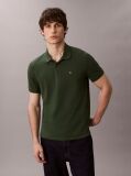 Verde Tricou Polo Din Bumbac Piqué  Barbati
