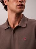 Gri Tricou Polo Din Bumbac Piqué  Barbati