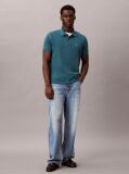 Verde Tricou Polo Din Bumbac Piqué  Barbati