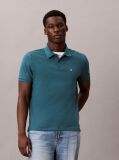 Verde Tricou Polo Din Bumbac Piqué  Barbati