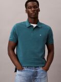 Verde Tricou Polo Din Bumbac Piqué  Barbati
