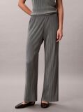 Gri Pantaloni Lounge Plisati Cu Talie Elastica  Femei