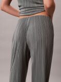 Gri Pantaloni Lounge Plisati Cu Talie Elastica  Femei
