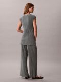 Gri Pantaloni Lounge Plisati Cu Talie Elastica  Femei