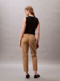 Maro Pantaloni Chino Drepti Din Bumbac Elastic  Femei