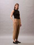 Maro Pantaloni Chino Drepti Din Bumbac Elastic  Femei