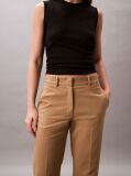 Maro Pantaloni Chino Drepti Din Bumbac Elastic  Femei