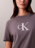 Gri Tricou Classic Monogram Cu Paiete  Femei