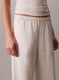 Alb Pantaloni Din Satin Cu Textura Hammered  Femei