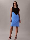 Multi Smooth Crepe Colour Block Dress  Femei