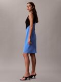 Multi Smooth Crepe Colour Block Dress  Femei