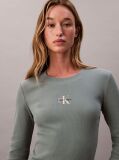 Verde Tricou Pentru Bebelusi Cu Maneci Lungi Si Logo Monogram  Femei
