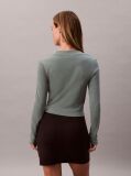Verde Tricou Pentru Bebelusi Cu Maneci Lungi Si Logo Monogram  Femei