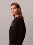 Negru Bluza Relaxata Cu Monograma  Femei