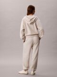 Bej Pantaloni Jogger Din Bumbac Terry Cu Monograma  Femei