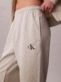 Bej Pantaloni Jogger Din Bumbac Terry Cu Monograma  Femei