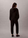 Negru Pantaloni Jogger Din Bumbac Terry Cu Monograma  Femei
