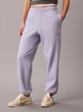 Mov Pantaloni Jogger Din Bumbac Terry Cu Monograma  Femei