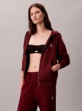 Rosu Pantaloni Jogger Din Bumbac Terry Cu Monograma  Femei