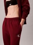 Rosu Pantaloni Jogger Din Bumbac Terry Cu Monograma  Femei