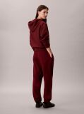 Rosu Pantaloni Jogger Din Bumbac Terry Cu Monograma  Femei