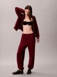 Rosu Pantaloni Jogger Din Bumbac Terry Cu Monograma  Femei