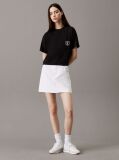Negru Tricou Scurt Cu Logo Scut  Femei