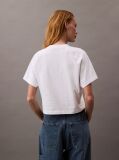 Alb Tricou Scurt Cu Logo Scut  Femei