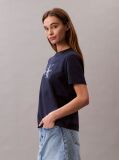 Albastru Tricou Cu Logo Monograma  Femei