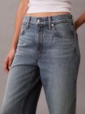 Denim Blugi Culotte Cu Talie Inalta  Femei