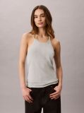 Verde Top Halter-Neck Din Amestec De In  Femei