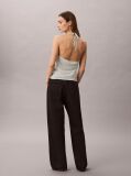 Verde Top Halter-Neck Din Amestec De In  Femei