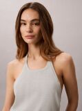 Verde Top Halter-Neck Din Amestec De In  Femei