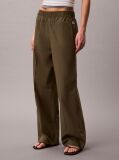 Bej Pantaloni Din Poplin De Bumbac  Femei