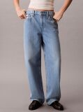 Denim Blugi Barrel Cu Croiala Lejera  Femei