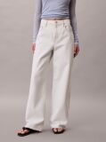 Alb Blugi Wide Leg  Femei