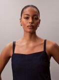 Albastru Rochie Din Denim Moale Cu Bretele Subtiri  Femei