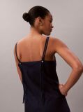 Albastru Rochie Din Denim Moale Cu Bretele Subtiri  Femei