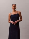 Albastru Rochie Din Denim Moale Cu Bretele Subtiri  Femei