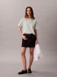 Grey Short Sleeve Cropped Boxy Graphic T-Shirt  Women