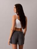Gri Pantaloni Scurti Model Dolphin Din Material Frotir  Femei