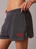 Gri Pantaloni Scurti Model Dolphin Din Material Frotir  Femei