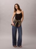 Denim Blugi Baggy Cu Talie Joasa  Femei