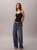 Denim Blugi Baggy Cu Talie Joasa  Femei