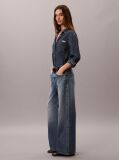 Denim Blugi Cu Croiala Larga  Femei