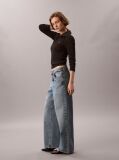 Denim Blugi Baggy Cu Talie Joasa  Femei