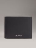 Black Leather RFID Billfold Wallet  Men