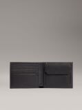 Black Leather RFID Billfold Wallet  Men