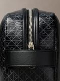 Negru Geanta Cosmetica Cu Fermoar Si Logo Monogram  Barbati